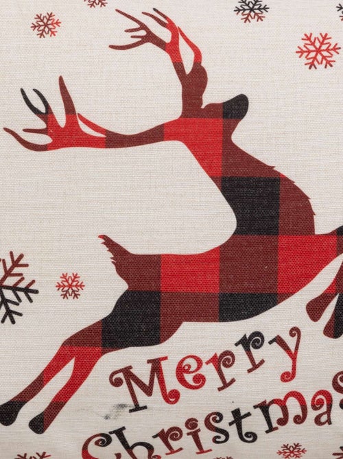 Coussin de Noël motif renne - Kiabi