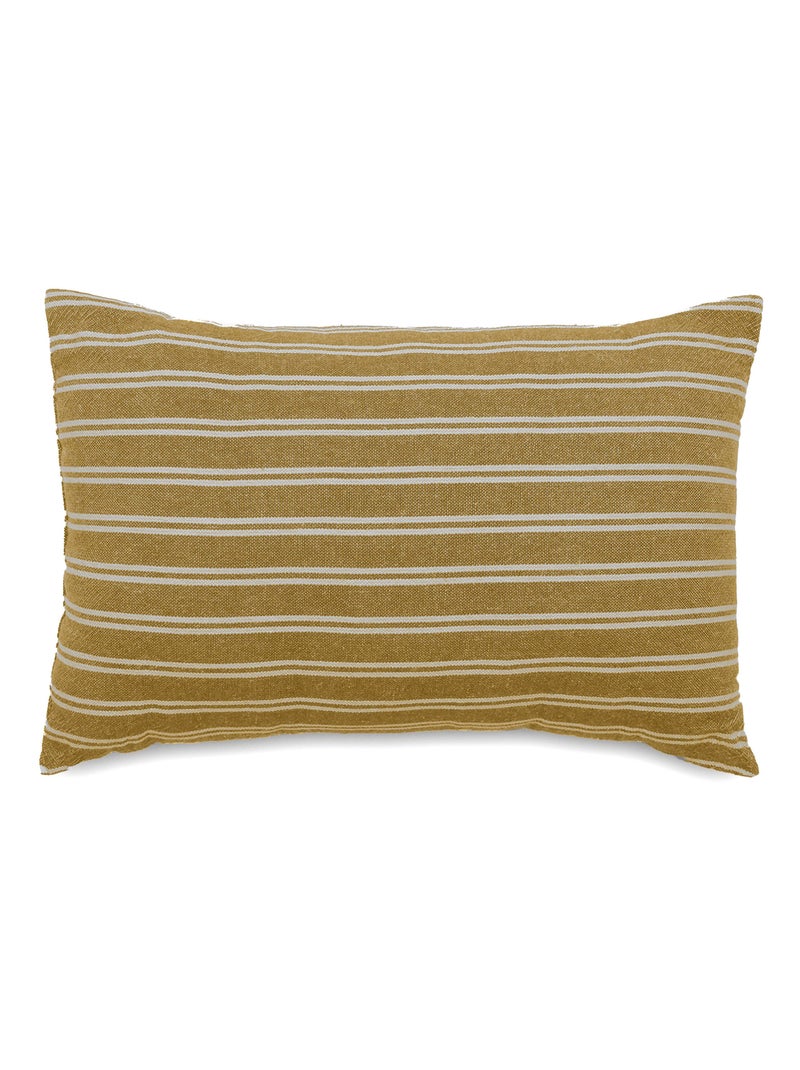 Coussin de plage coton lavé LILI FOUTAS Marron cappuccino - Kiabi
