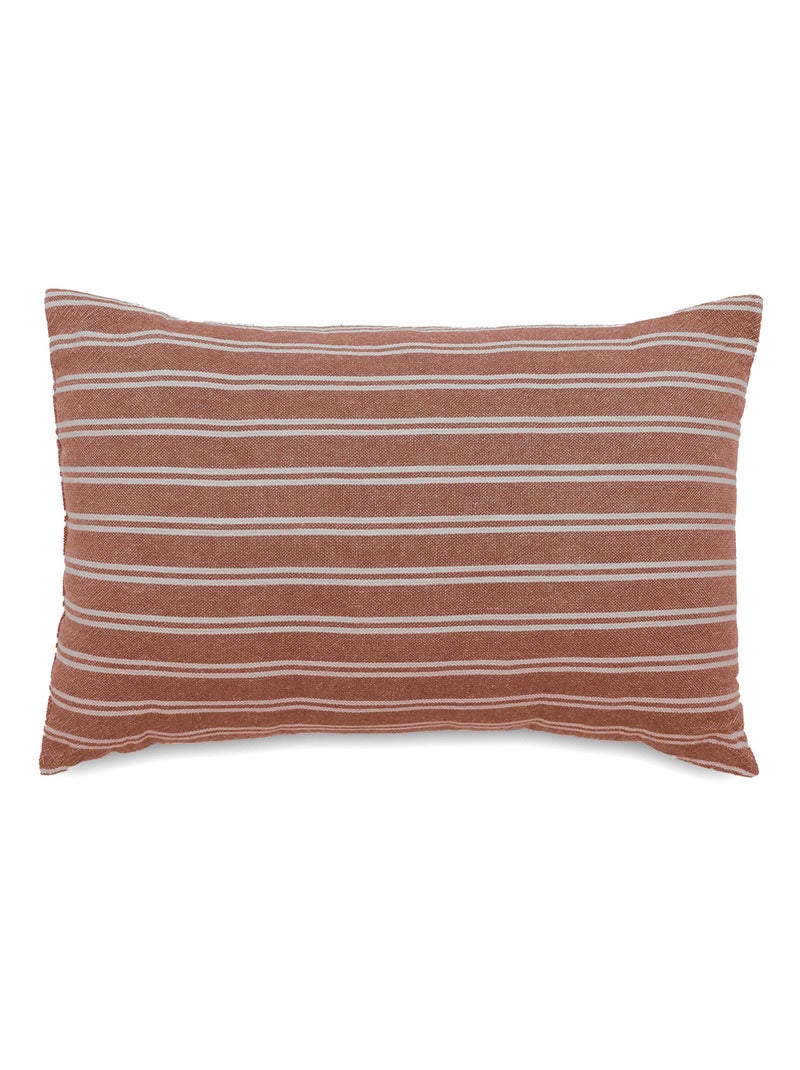 Coussin de plage coton lavé LILI FOUTAS Rouge foncé - Kiabi