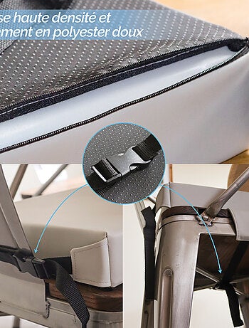 Coussin de réhausse enfant pour chaise, déhoussable - Monsieur Bébé