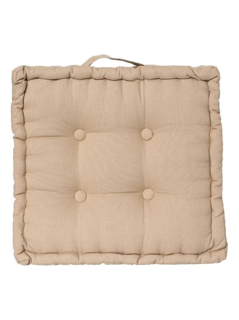 Coussin de sol 40 x 40 cm Horizon uni Beige - Kiabi