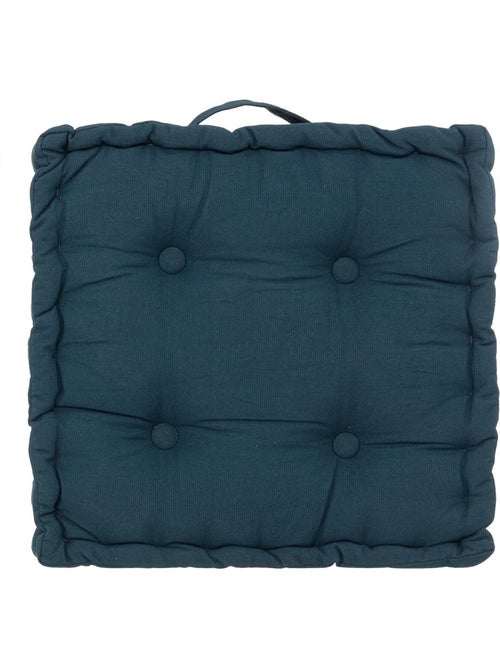 Coussin de sol 40 x 40 cm Horizon uni bleu - Kiabi Coussin de sol 40 x 40 cm Horizon uni bleu - Kiabi