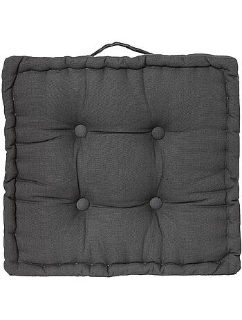 Coussin de sol 40 x 40 cm Horizon uni taupe