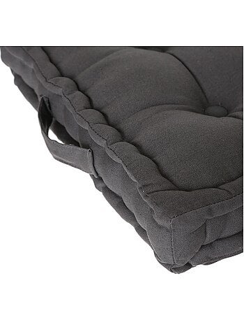 Coussin de sol 40 x 40 cm Horizon uni taupe