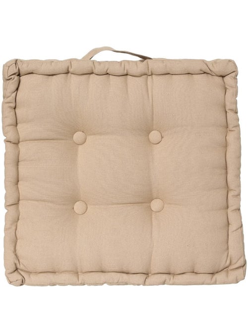Coussin de sol 40 x 40 cm Horizon uni lin - Kiabi Coussin de sol 40 x 40 cm Horizon uni lin - Kiabi