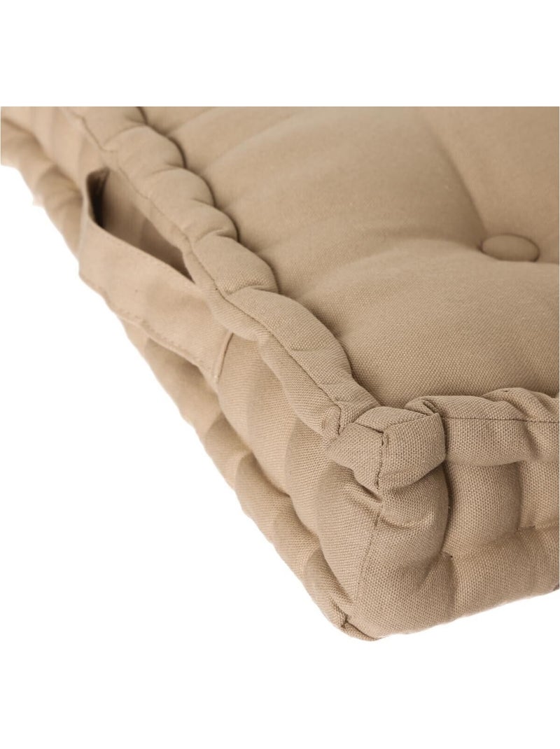 Coussin de sol 40 x 40 cm Horizon uni lin Lin - Kiabi