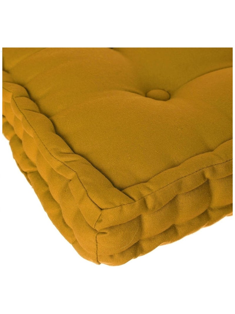 Coussin de sol 40 x 40 cm Horizon uni ocre Ocre - Kiabi