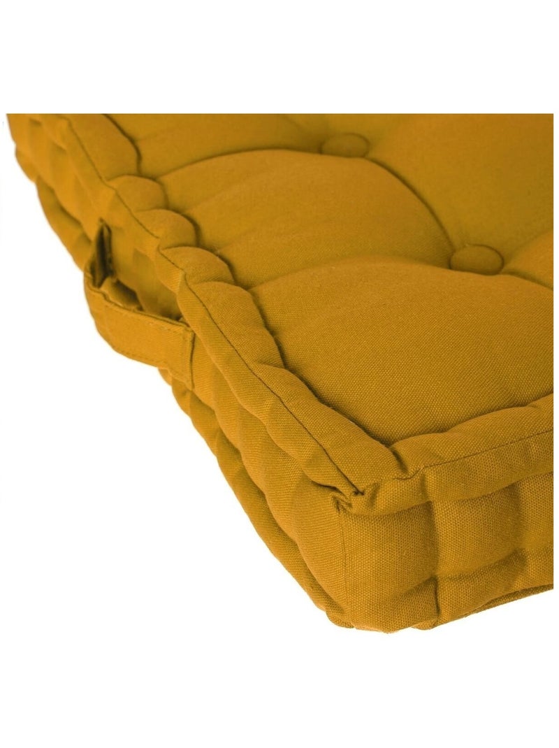 Coussin de sol 40 x 40 cm Horizon uni ocre Ocre - Kiabi
