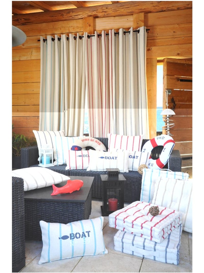 Coussin de sol 45 x 45 cm St Trop anthracite Noir Gris anthracite - Kiabi