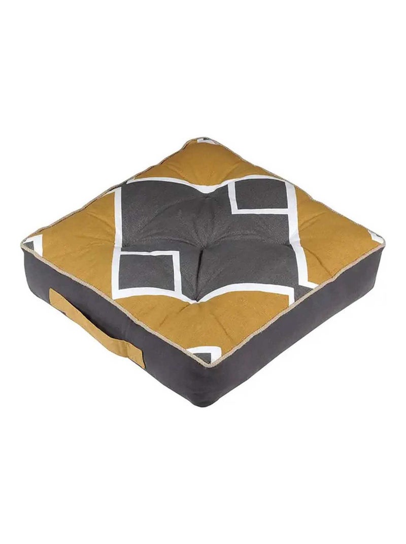 Coussin de sol 45x45 cm Alabama anthracite coton Gris - Kiabi