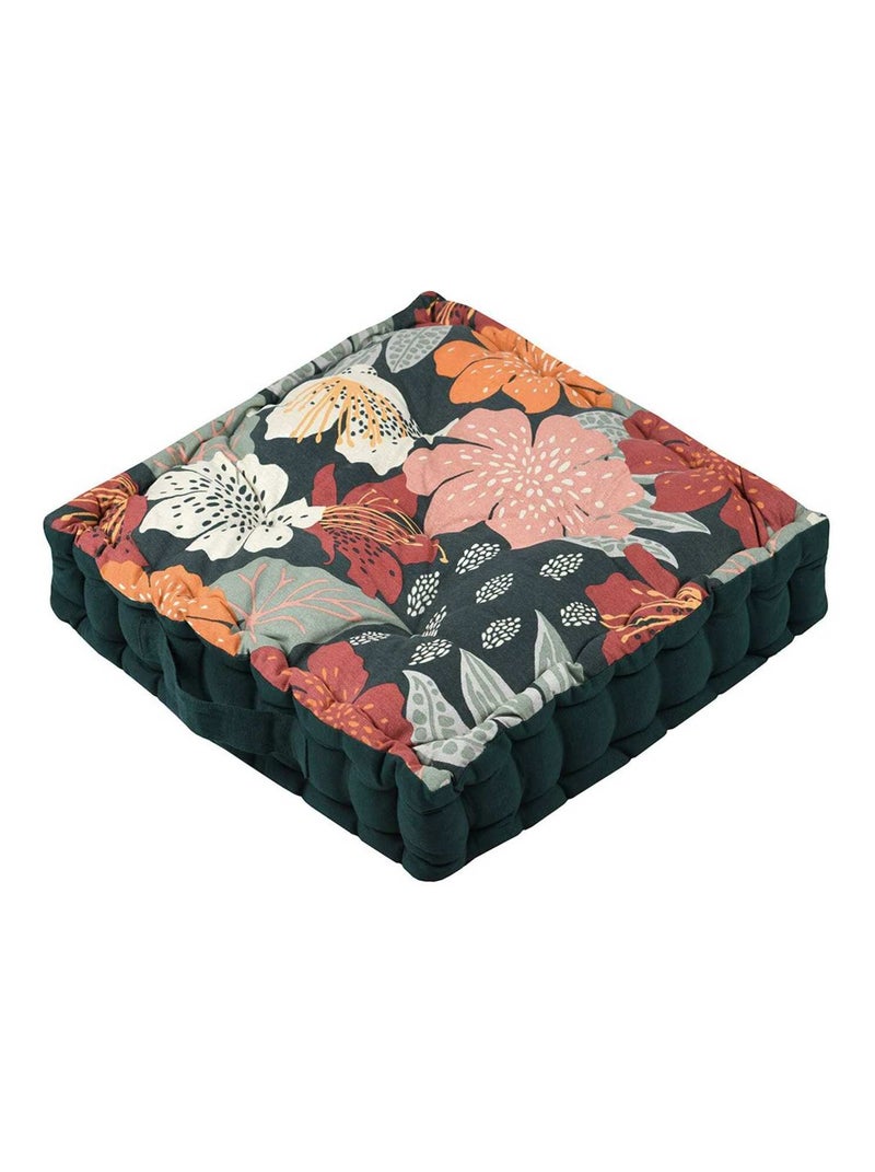 Coussin de sol 45x45 cm Ivanna coton Rouge - Kiabi