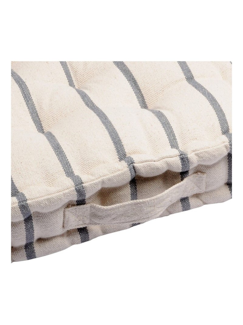 Coussin de sol 45x45 cm St Trop anthracite coton Gris - Kiabi