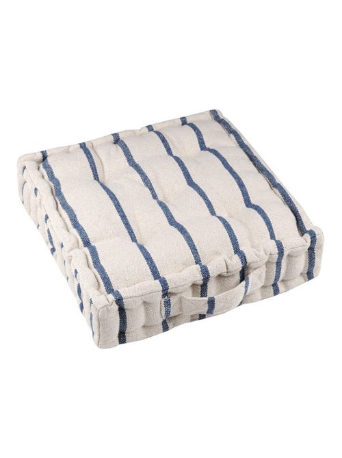 Coussin de sol 45x45 cm St Trop marine coton - Kiabi Coussin de sol 45x45 cm St Trop marine coton - Kiabi