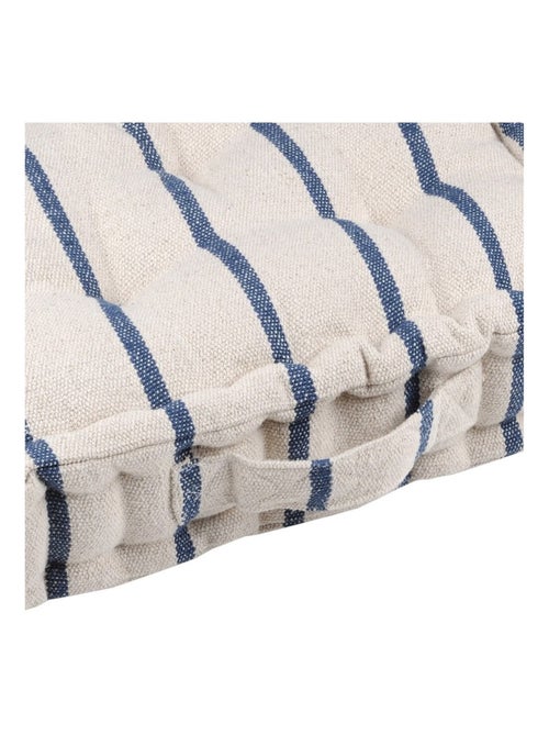 Coussin de sol 45x45 cm St Trop marine coton - Kiabi Coussin de sol 45x45 cm St Trop marine coton - Kiabi