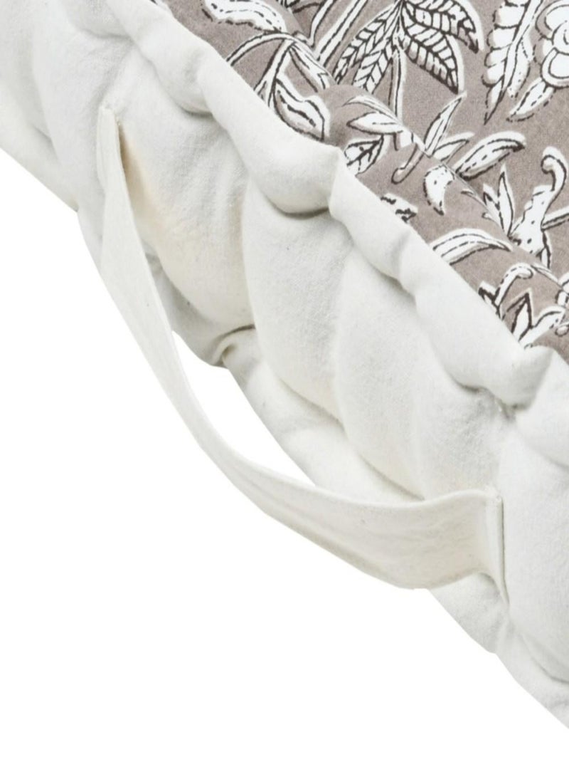 Coussin de sol 45x45x10 cm BIBURY 100% coton Beige - Kiabi