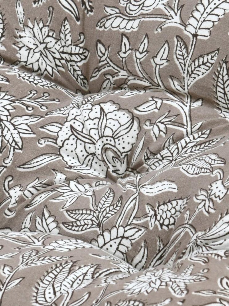 Coussin de sol 45x45x10 cm BIBURY 100% coton Beige - Kiabi