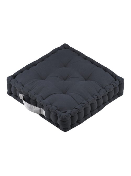 Coussin de sol 45x45x10cm gris anthracite 100% coton - Kiabi Coussin de sol 45x45x10cm gris anthracite 100% coton - Kiabi