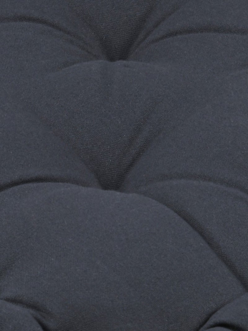 Coussin de sol 45x45x10cm gris anthracite 100% coton Gris - Kiabi