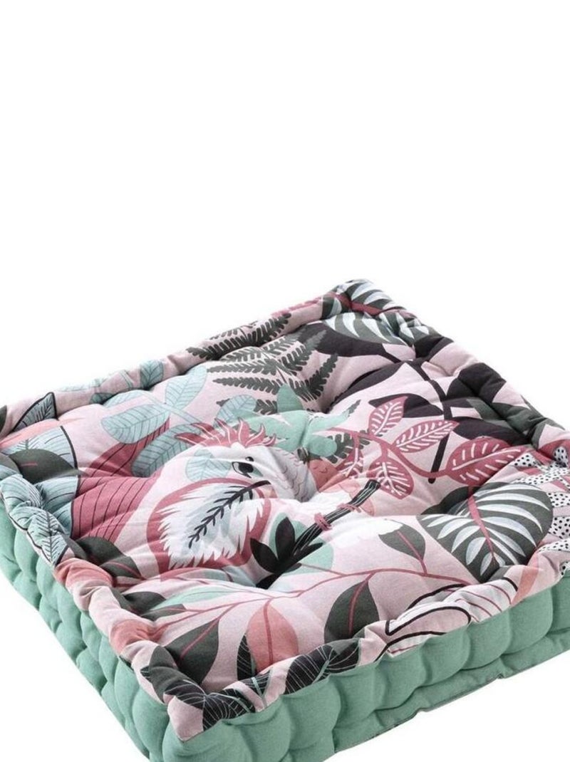 Coussin de sol 60x60 cm Ara coton Bleu - Kiabi
