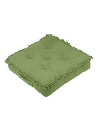 Coussin de sol à franges