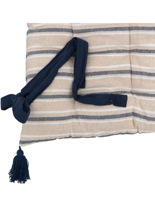 Coussin de sol à rayures en coton GROOVE - Kiabi