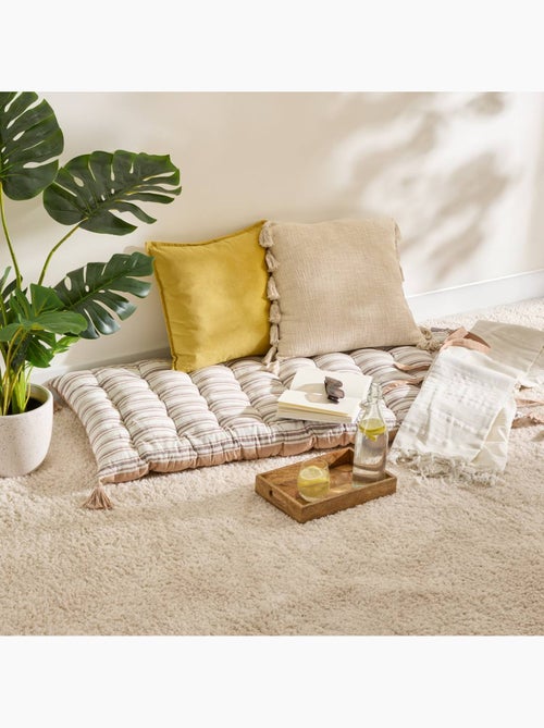Coussin de sol à rayures en coton GROOVE - Kiabi