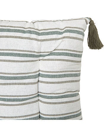 Coussin de sol à rayures en coton GROOVE