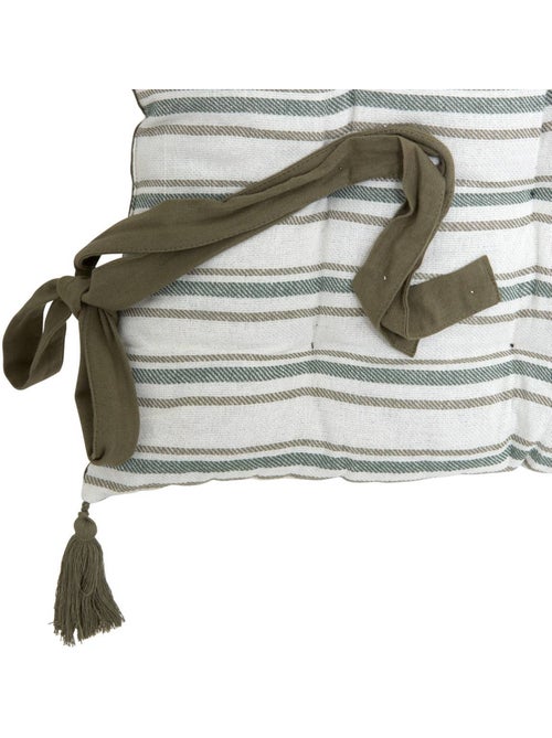 Coussin de sol à rayures en coton GROOVE - Kiabi