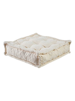 Coussin de sol assise 95 x 95 cm beige