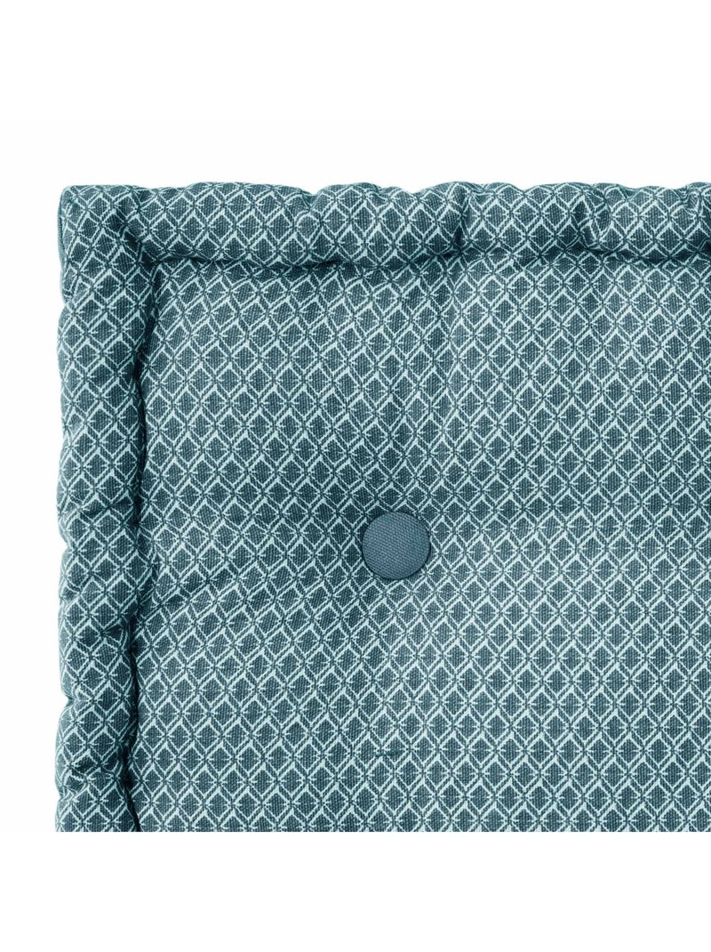 Coussin de sol au  style géométrique Bleu - Kiabi