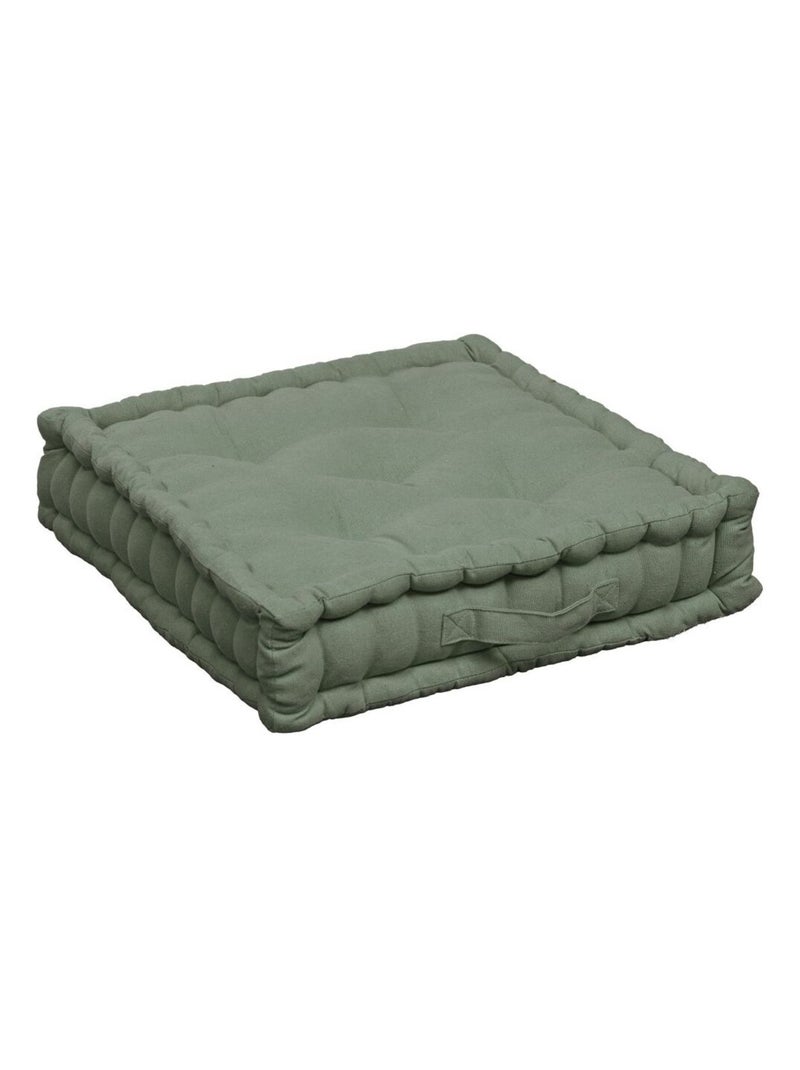 Coussin de sol avec poignée 45x45x10"Deko&co" Kaki - Kiabi