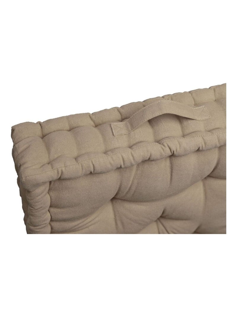 Coussin de sol avec poignée 45x45x10"Deko&co" Taupe - Kiabi