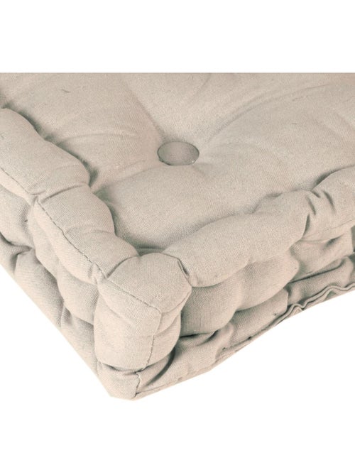 Coussin de sol bicolore capitonné super épais 10cm, Athmosphère /Anse Anthracite - Kiabi Coussin de sol bicolore capitonné super épais 10cm, Athmosphère /Anse Anthracite - Kiabi