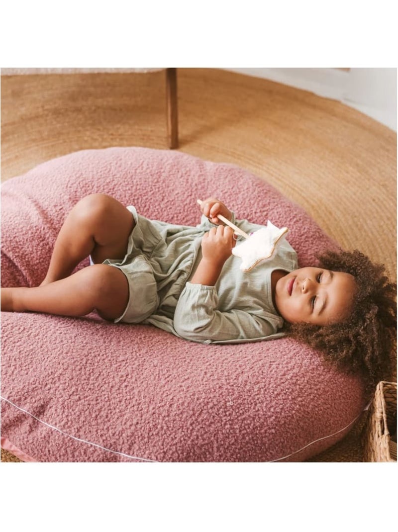 Coussin de sol bouclette Rose - Kiabi