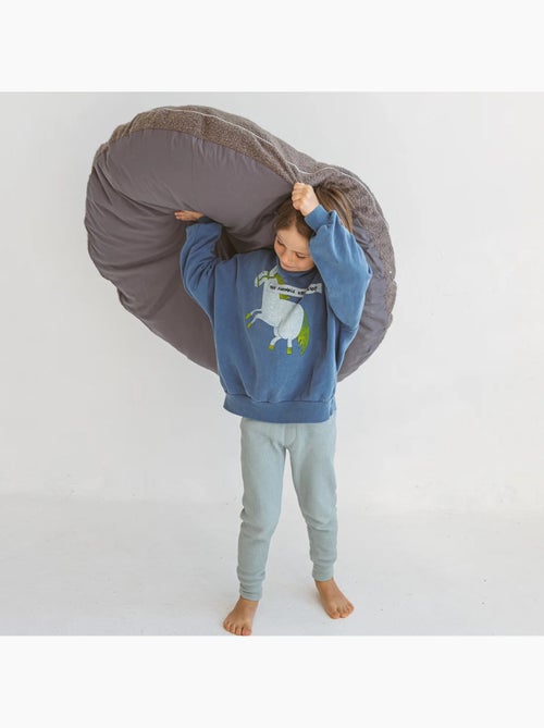 Coussin de sol bouclette Teddy - Kiabi Coussin de sol bouclette Teddy - Kiabi
