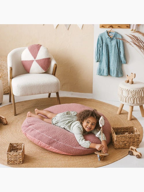 Coussin de sol bouclette Teddy - Kiabi Coussin de sol bouclette Teddy - Kiabi