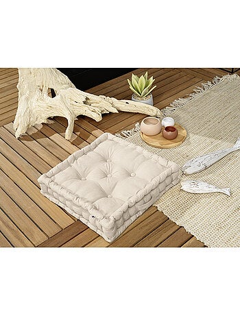 Coussin de sol capitonné – Coton Déperlant Anti-UV