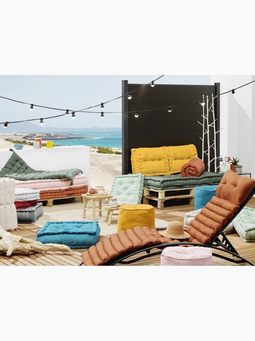 Coussin de sol capitonné – Coton Déperlant Anti-UV - Kiabi