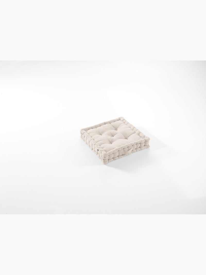 Coussin de sol capitonné – Coton Déperlant Anti-UV Beige - Kiabi