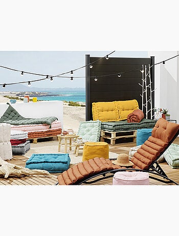 Coussin de sol capitonné – Coton Déperlant Anti-UV