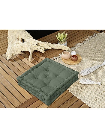 Coussin de sol capitonné – Coton Déperlant Anti-UV
