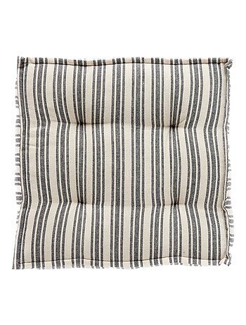 Coussin de sol carré imprimé CABANE DE PLAGE