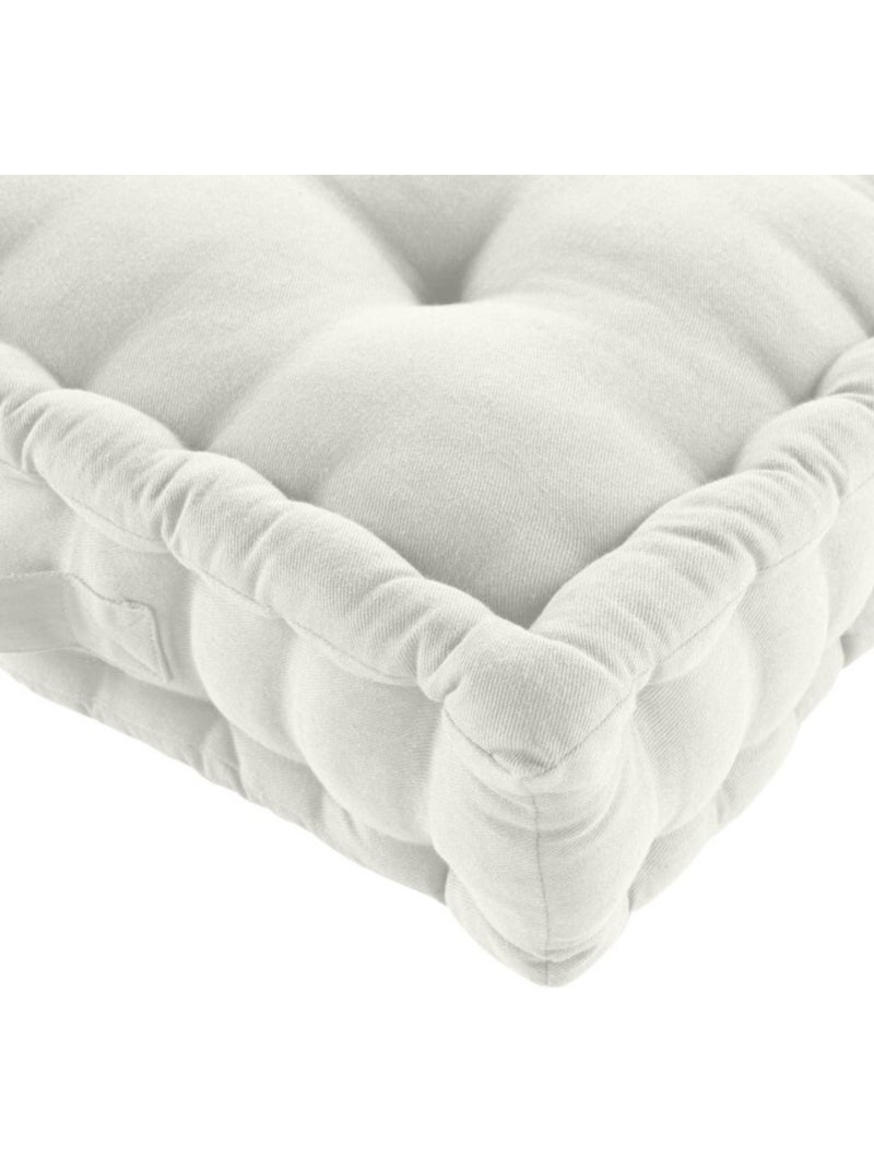 Coussin de sol coton/polyester recycle grs twily Blanc - Kiabi