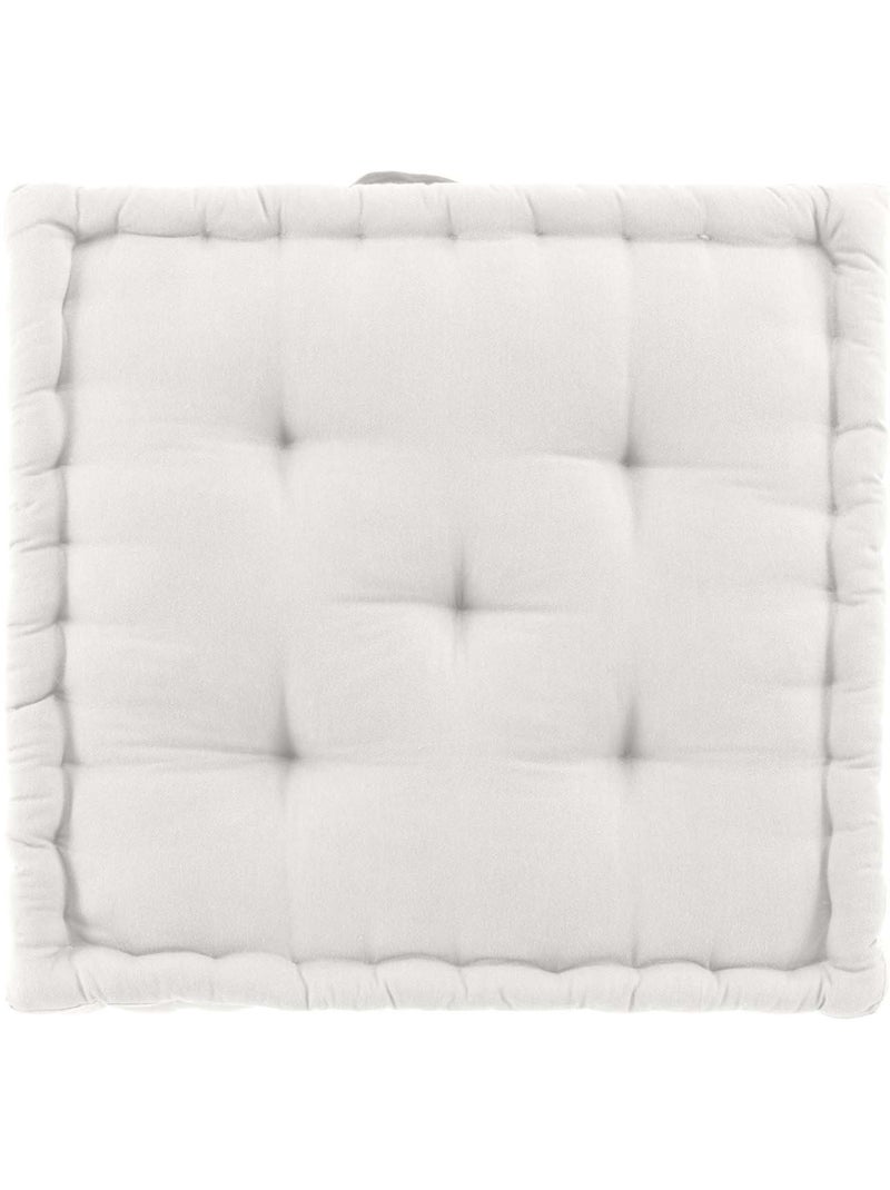 Coussin de sol coton/polyester recycle grs twily Blanc - Kiabi
