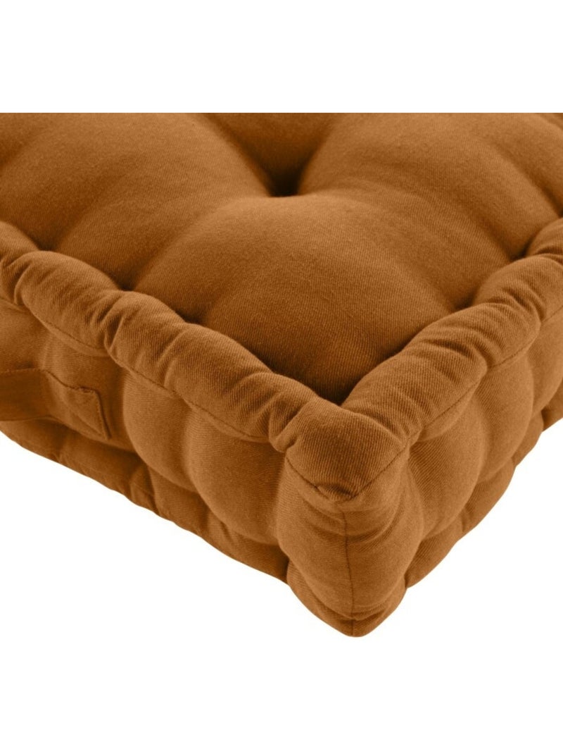 Coussin de sol coton/polyester recycle grs twily Camel - Kiabi