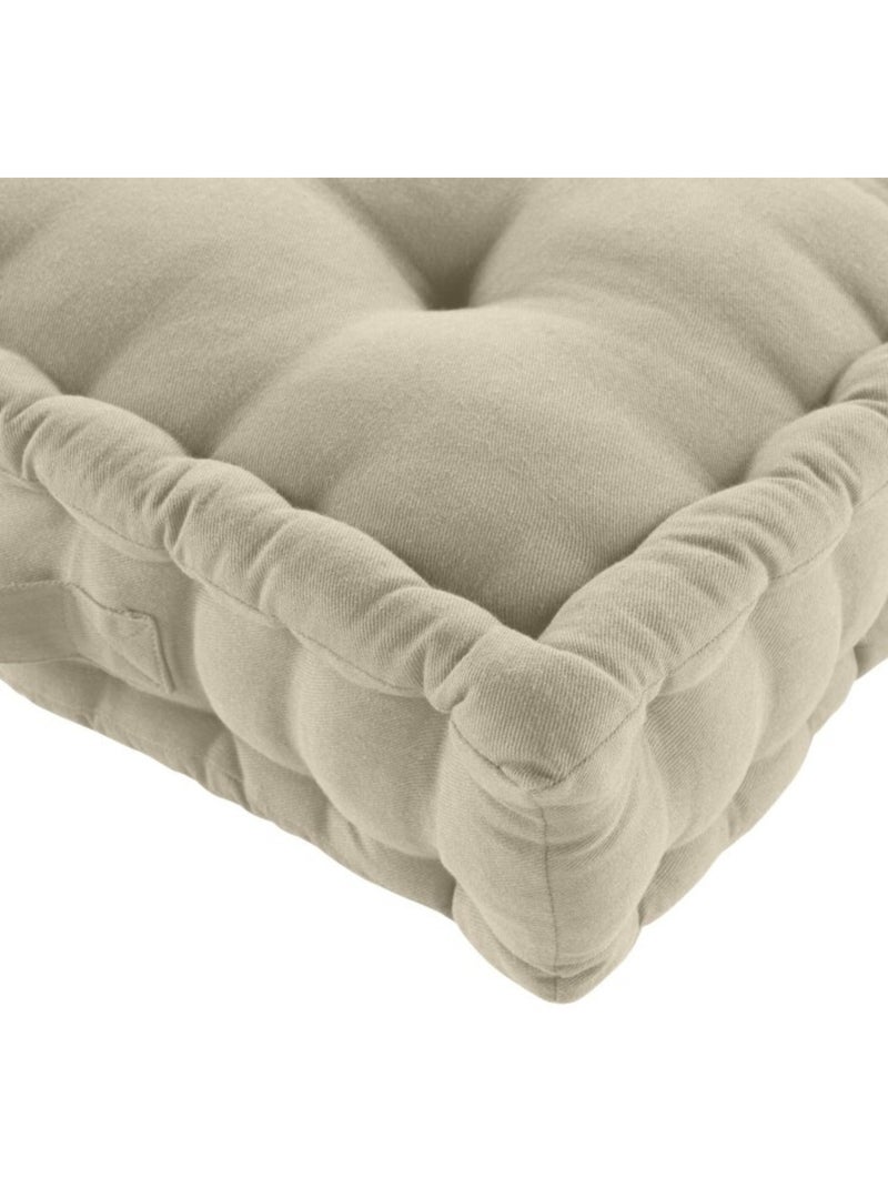 Coussin de sol coton/polyester recycle grs twily Lin - Kiabi