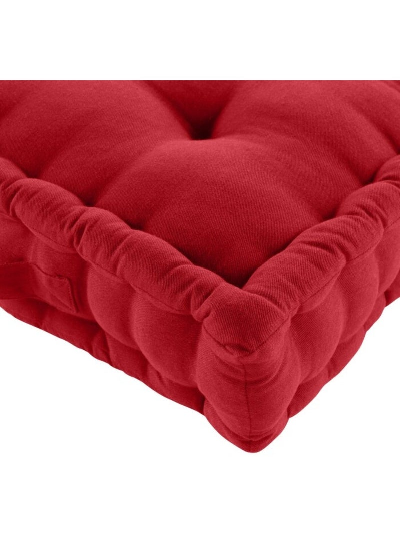 Coussin de sol coton/polyester recycle grs twily Rouge - Kiabi