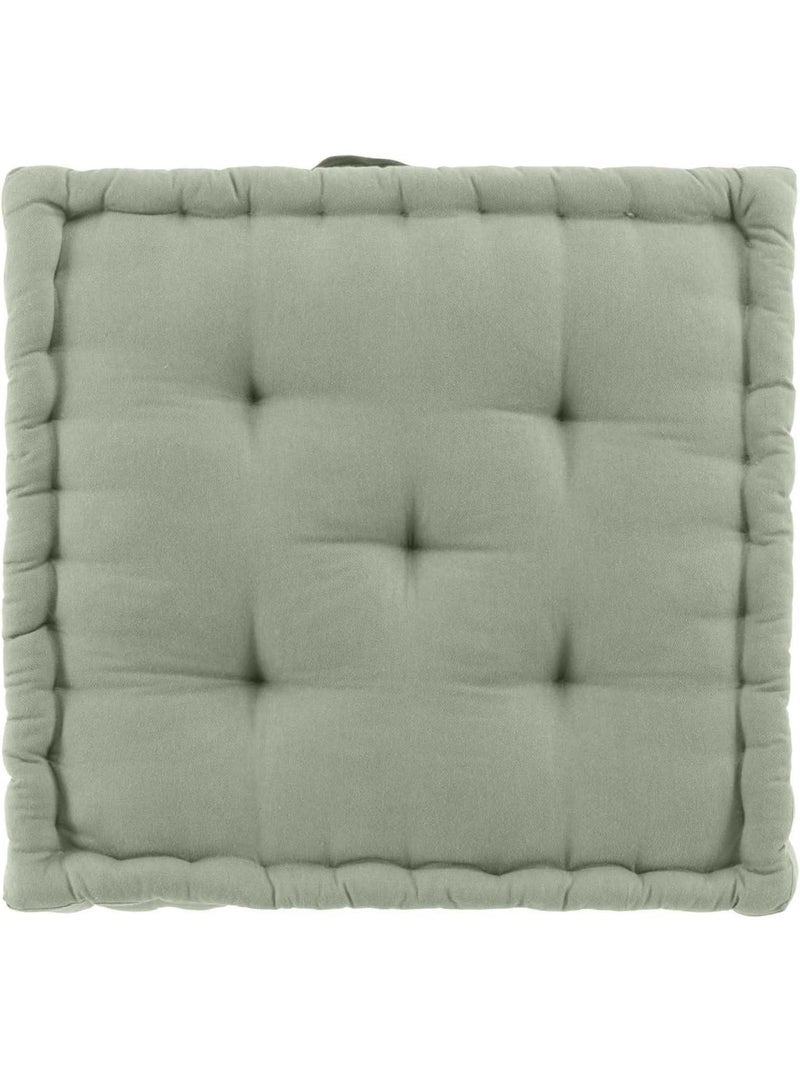 Coussin de sol coton/polyester recycle grs twily Vert Sauge - Kiabi