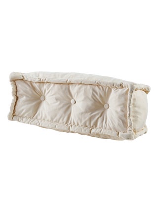 Coussin de sol dossier 95x40 cm beige