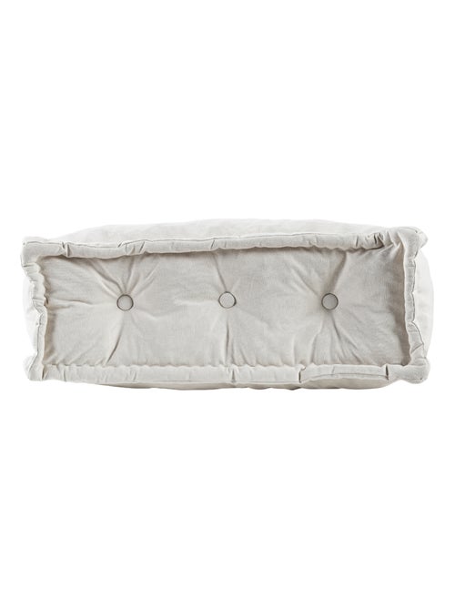 Coussin de sol dossier 95x40 cm blanc - Kiabi